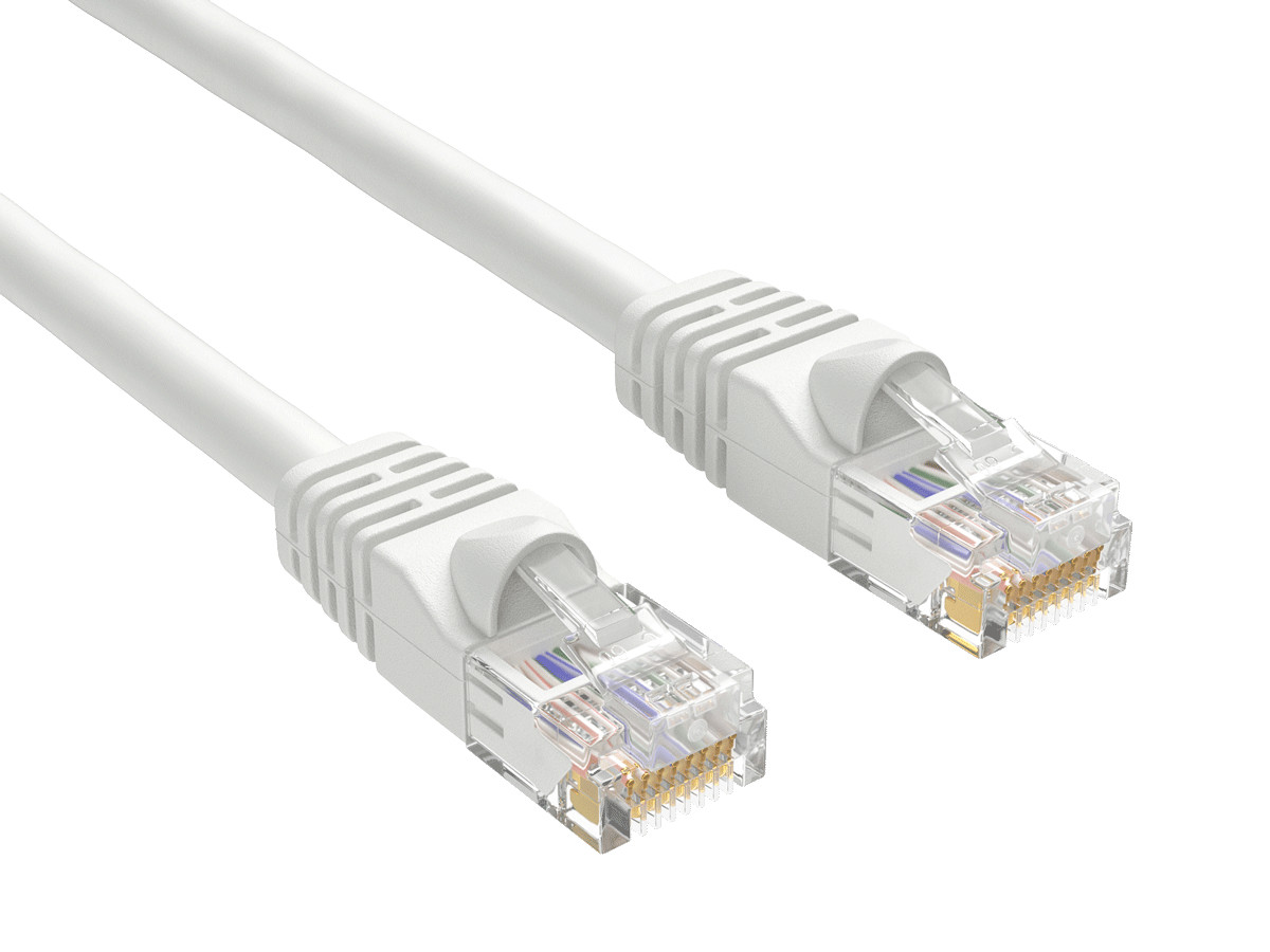 50ft Cat6 Ethernet Cable RJ45 Snagless 24AWG for Gaming PS5 PC Router, White