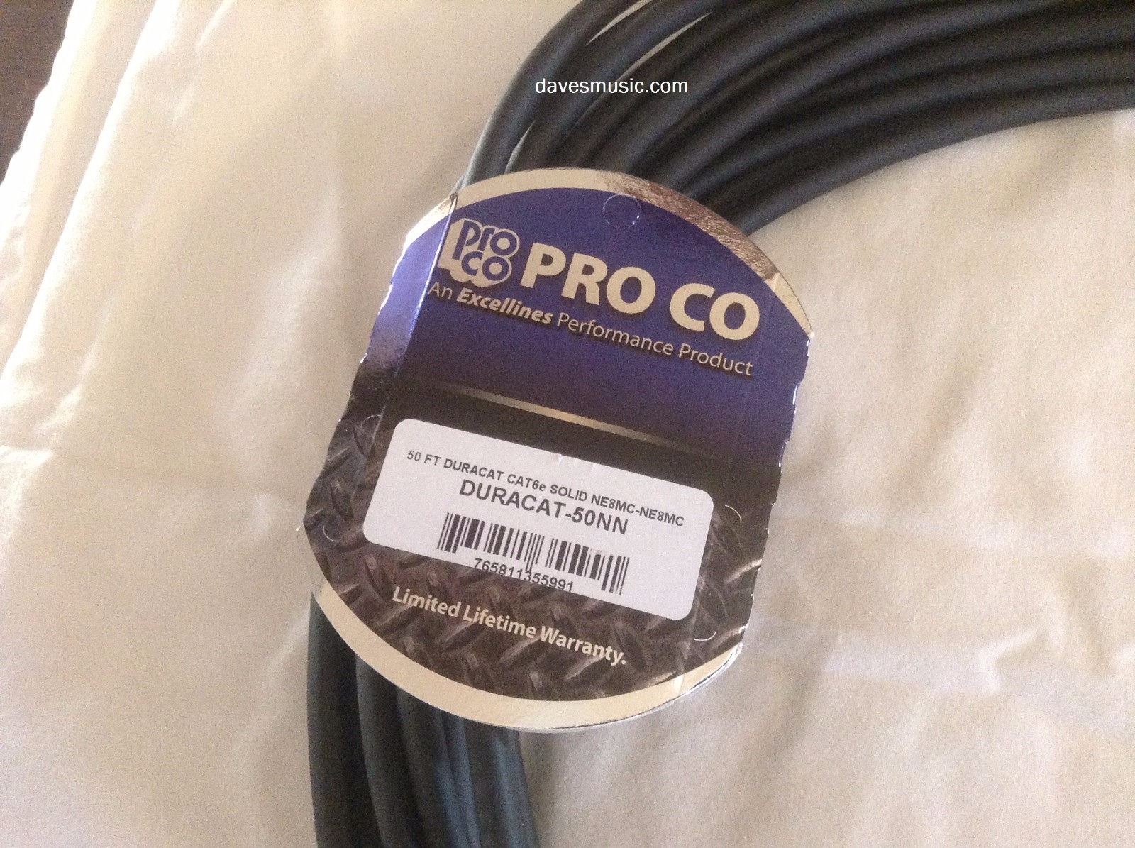 NEW! ProCo 50′ DuraCat-50NN cat6 UTP (cat5) Digital Snake For Stage box