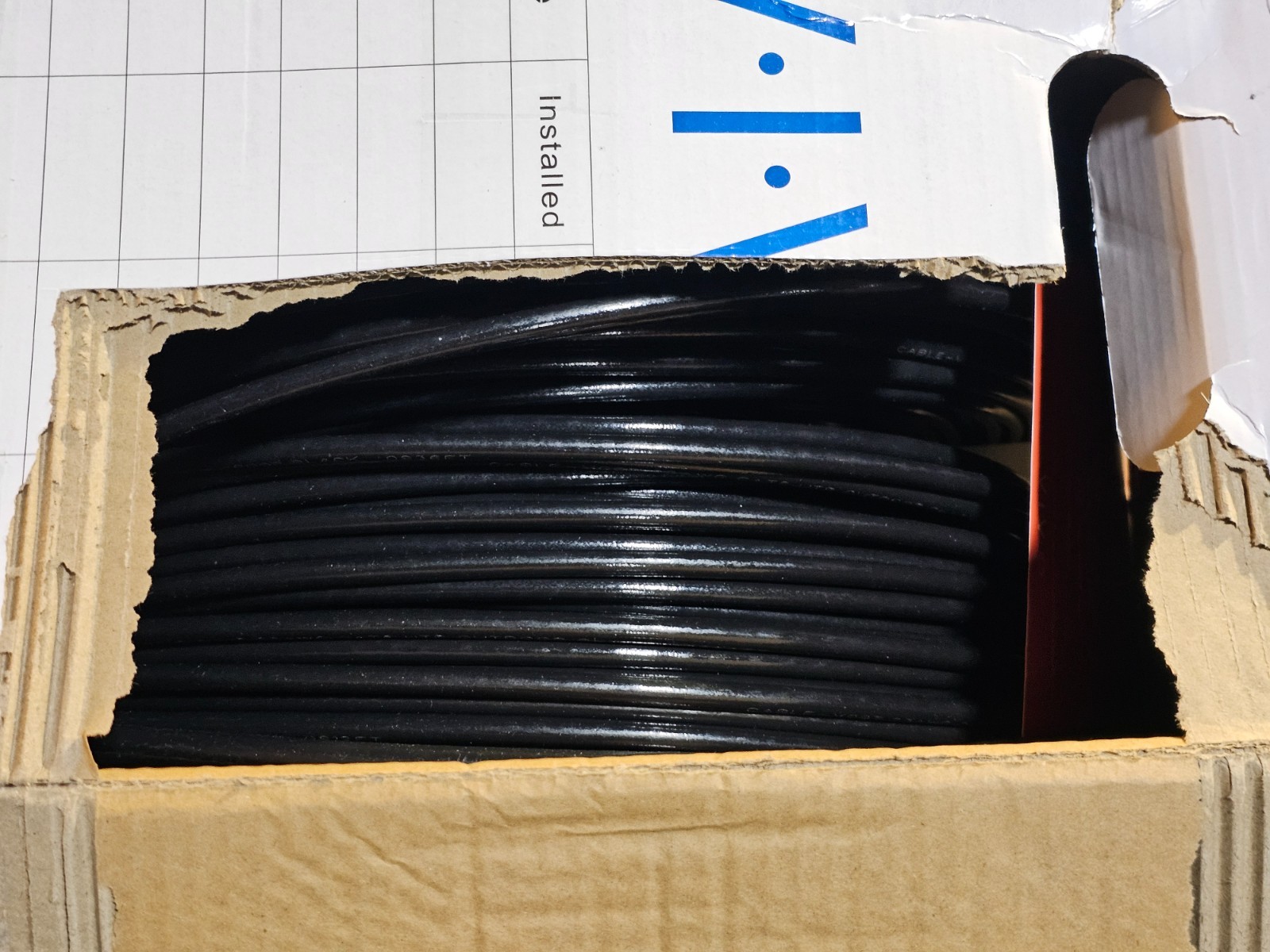 VIVO CABLE-V007 Waterproof 1,000ft Bulk Cat6 Wire, CCA Ethernet Cable, 23 AWG