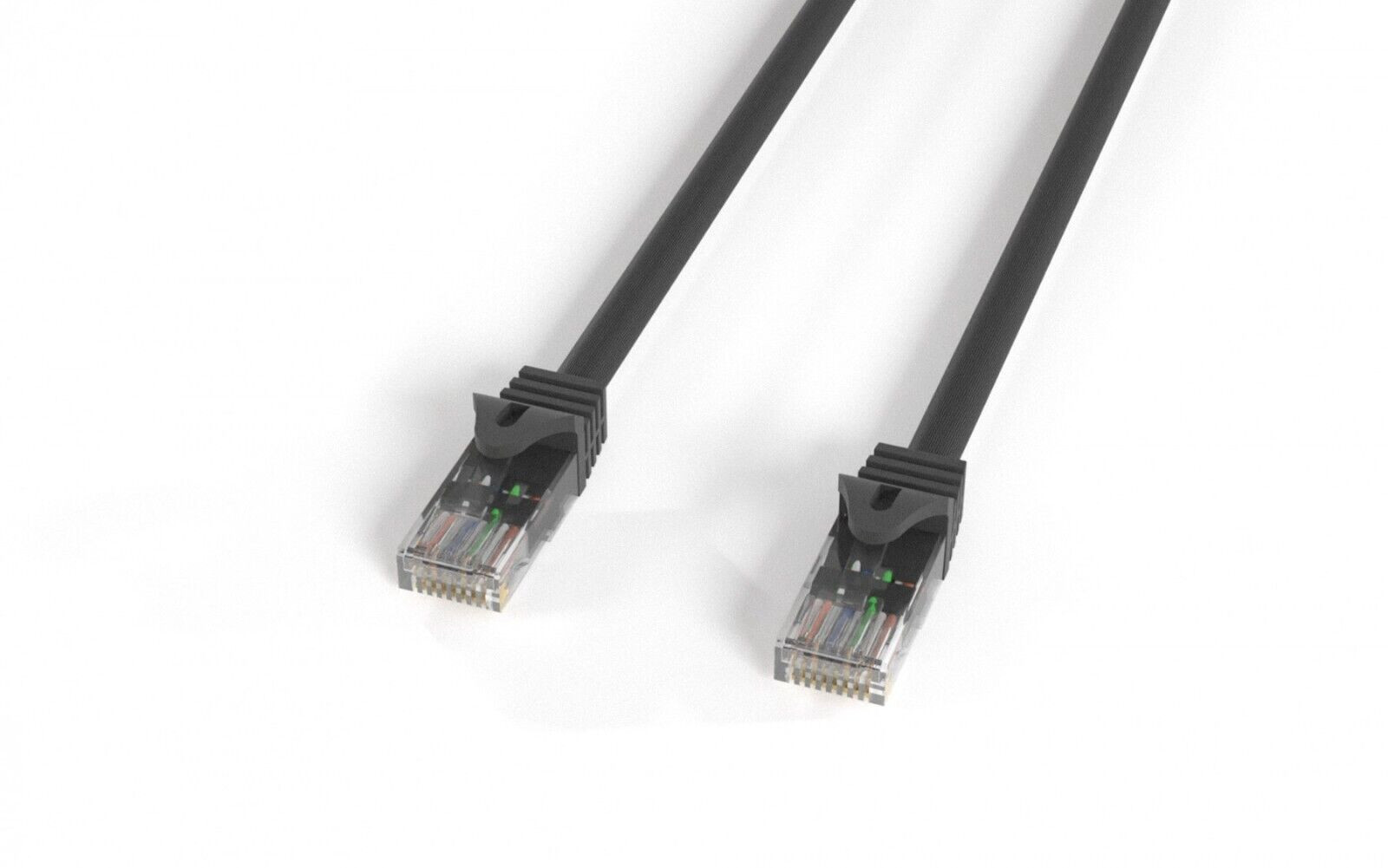 Cat6A 10G UTP patch cable molded 1ft 2ft 3ft 5ft 7ft 10ft 15ft Lot of 1,5,10