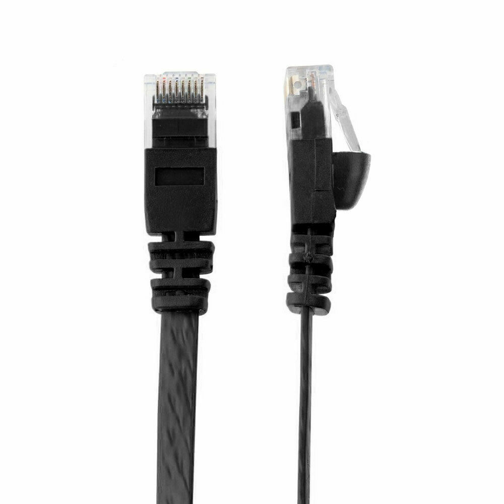 3FT Flat CAT6 RJ45 Ethernet Network LAN Cable UTP Patch Cord Modem Router US