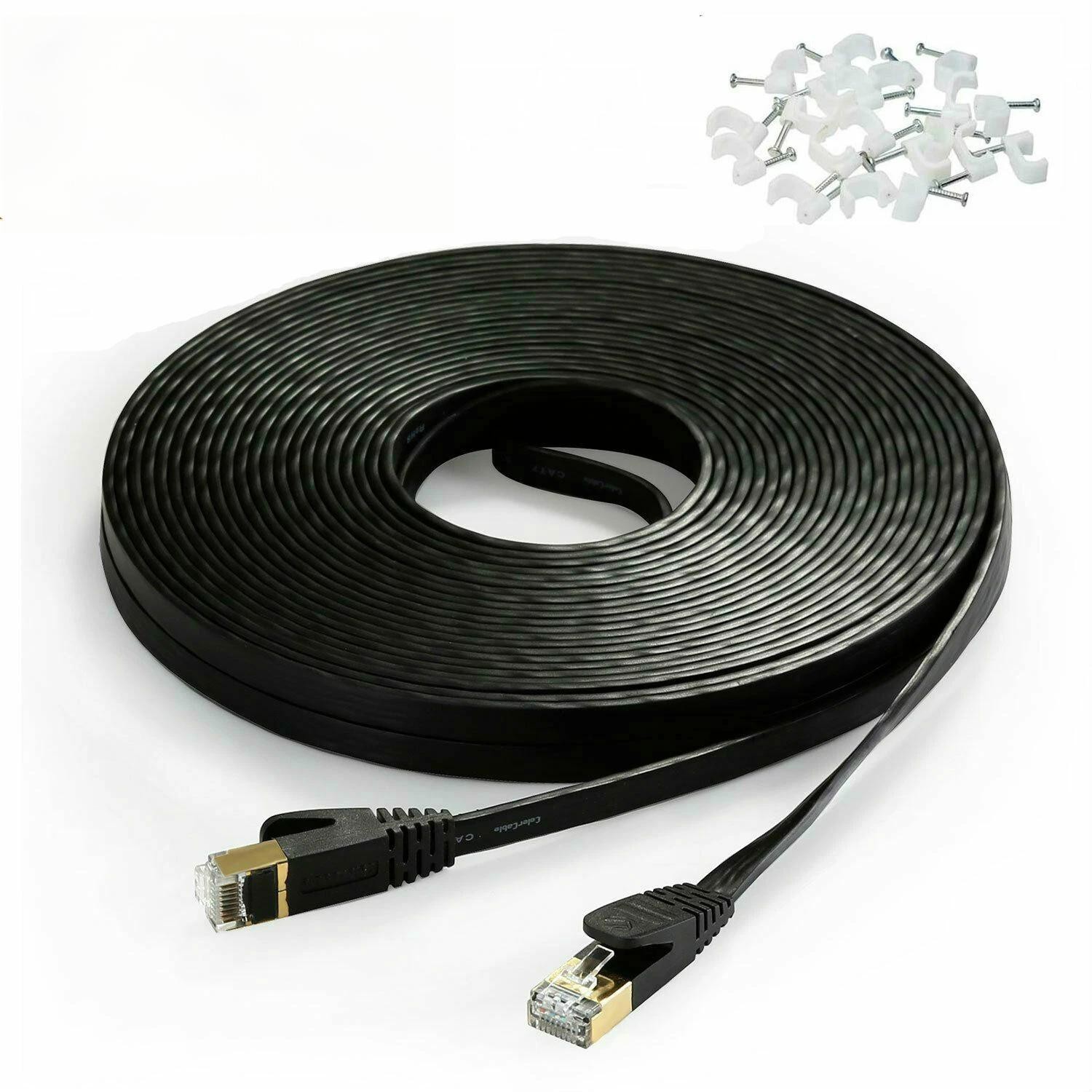 Cat 7 Ethernet Cable 25 ft High Speed 10Gbps 600MHz
