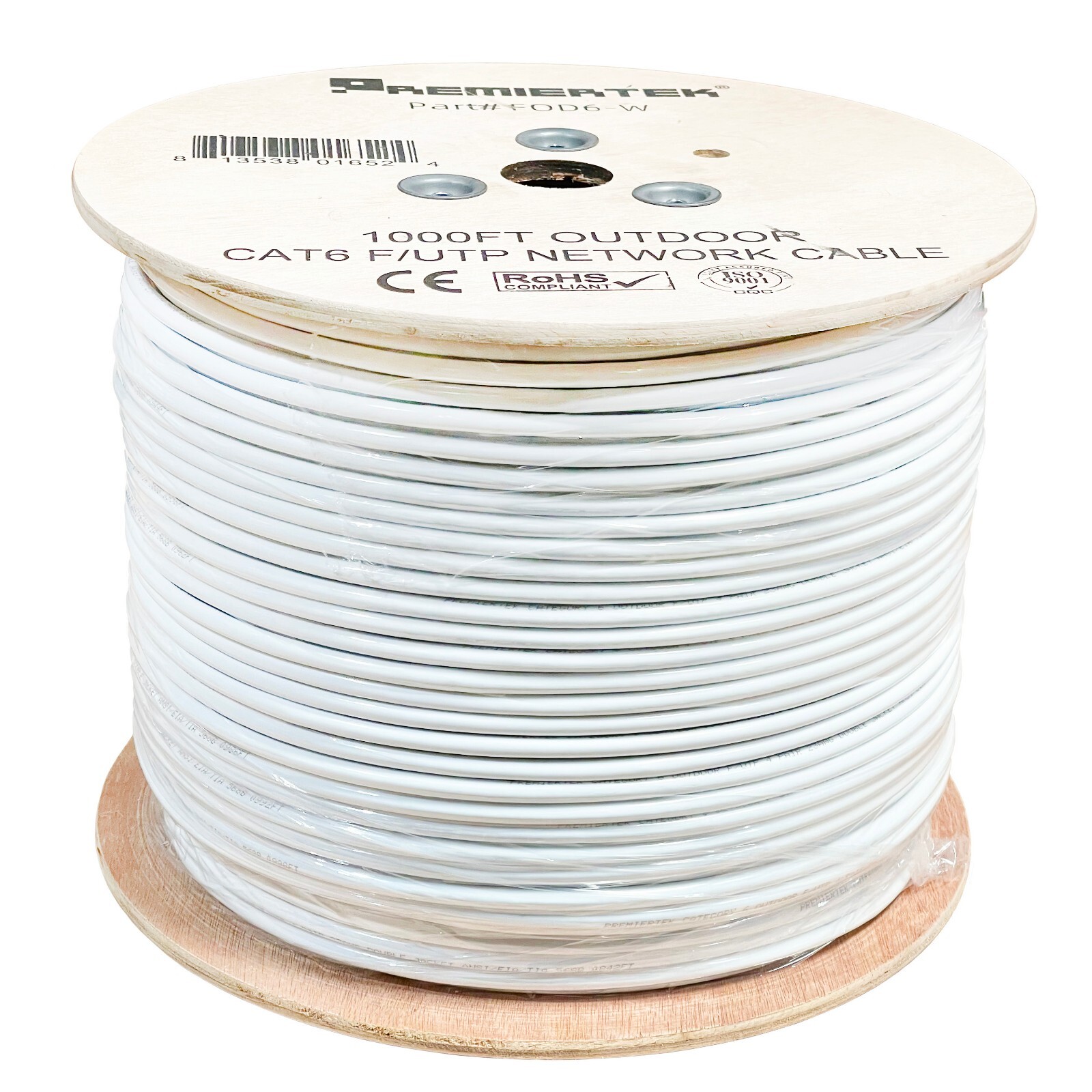 1000ft CAT6 Outdoor UV Shielded F/UTP Waterproof Direct Burial Network LAN Cable
