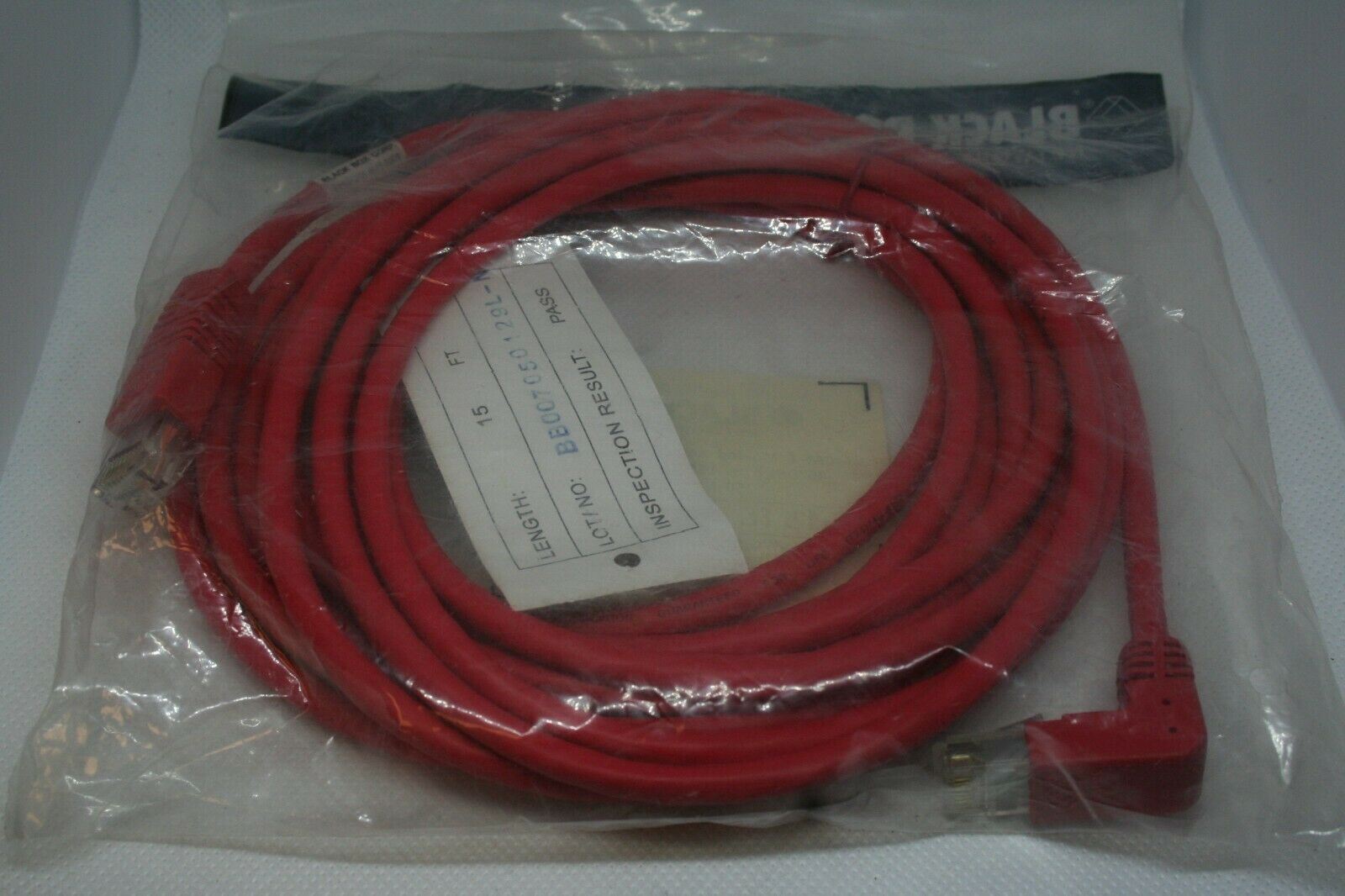 Black Box EVNSL216-0015-90DS Cat 6 Molded Angled Patch Cable 15FT (4.6M) *NEW*