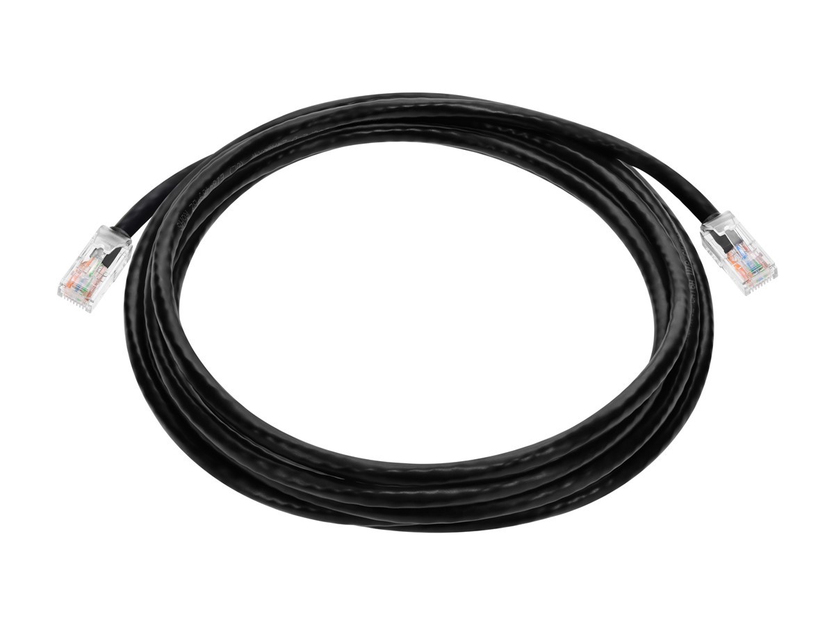 Monoprice Cat6A Component Level Patch Cable 10 Feet Black UTP 24AWG 500MHz RJ45