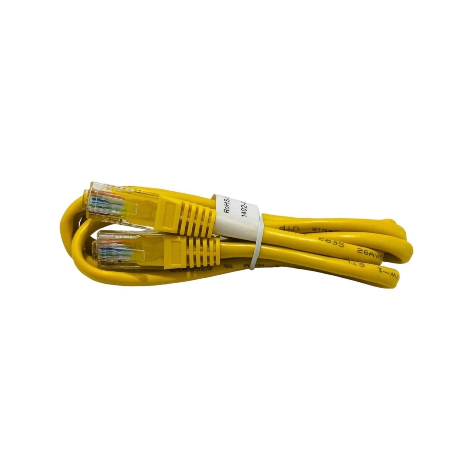 Ethernet Cable 4 Foot Length Yellow Patch Cable Male to Male Lucent-O Systimax