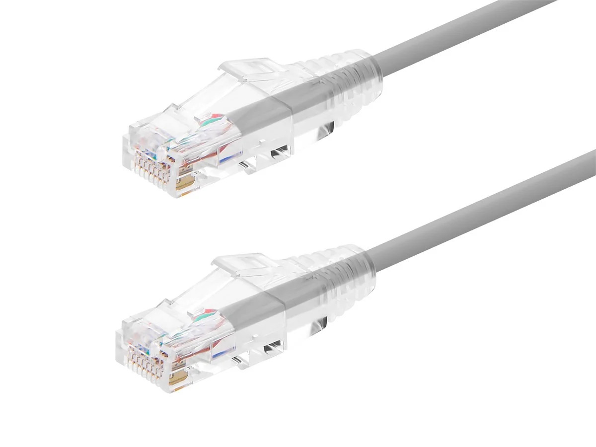 Monoprice Cat6 Ethernet Patch Cable – 10 feet – Gray | Snagless RJ45 Stranded