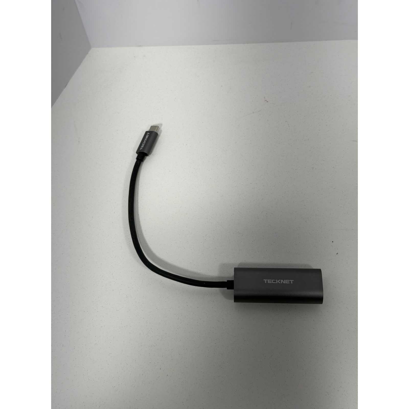 TeckNet USB-C to Gigabit Ethernet RJ45 LAN Adapter Space Gray ECR01799 2 Pack