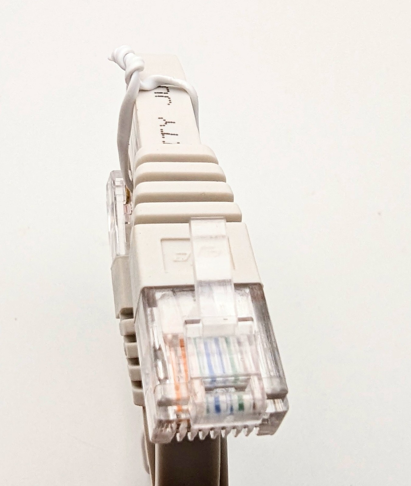 CABLE FLAT RJ45 ETHERNET CAT 6A PATCH 30 AWG 5-FOOT WHITE FREE SHIPPING