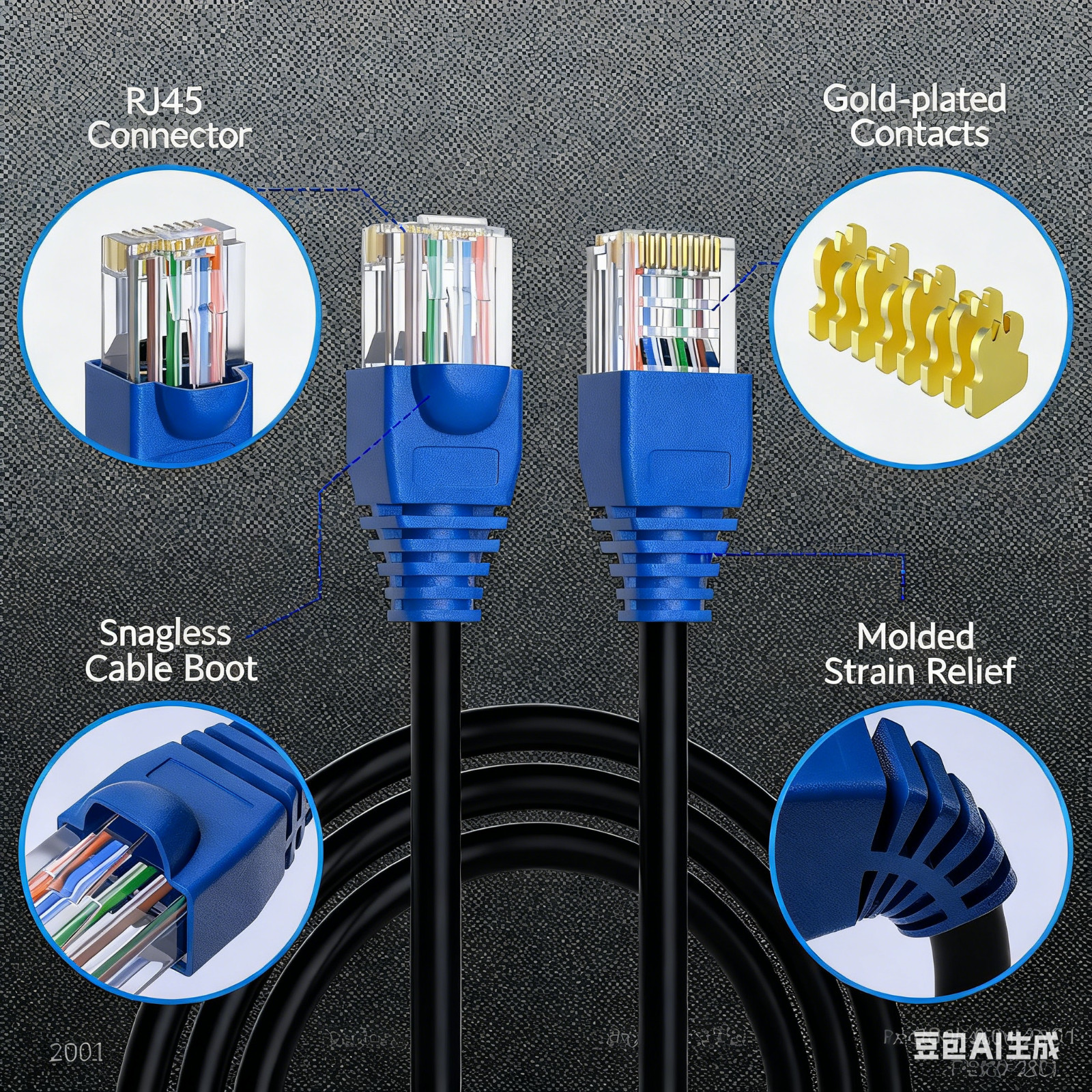 1000ft Cat5e Outdoor Direct Burial Ethernet Cable 24AWG Solid Coppe UTP UV Rated