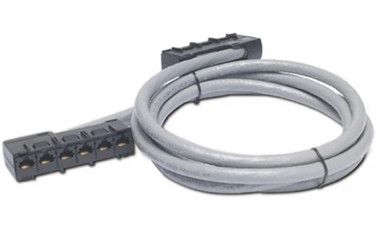 APC Data Distribution Cable CAT5e UTP CMR 6xRJ-45 25ft DDCC5E-025 New Mult Avail