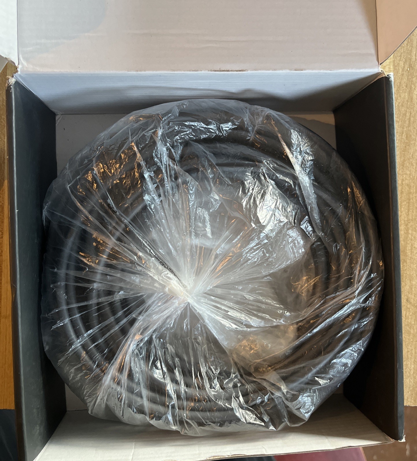 LUCMO 150ft Starlink Cable Gray ST To ST Round Cable MPN STK17 Outdoor Ready Box