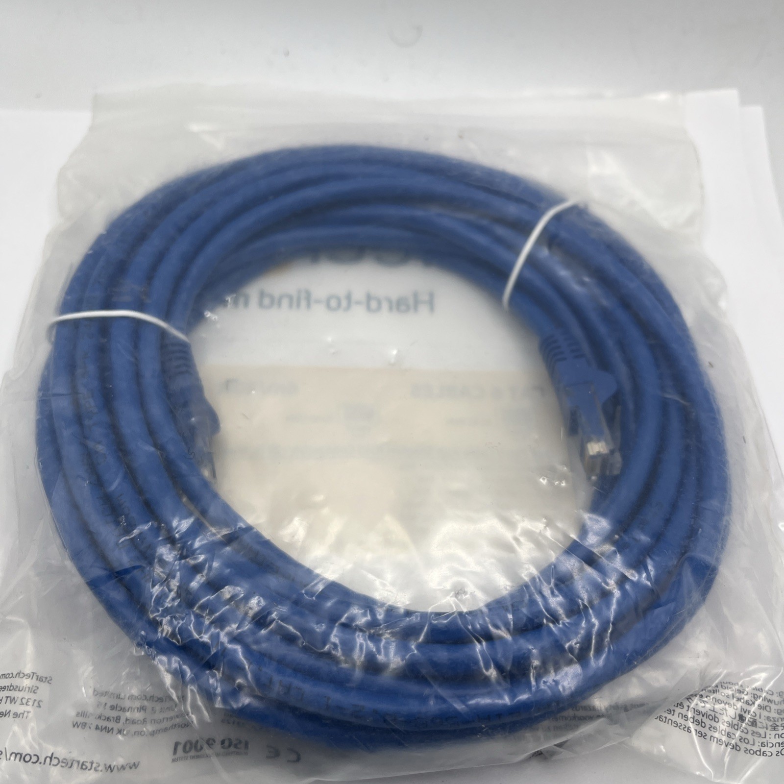 StarTech 20ft Blue Cat6 Patch Cable with Snagless RJ45 Connectors – Long