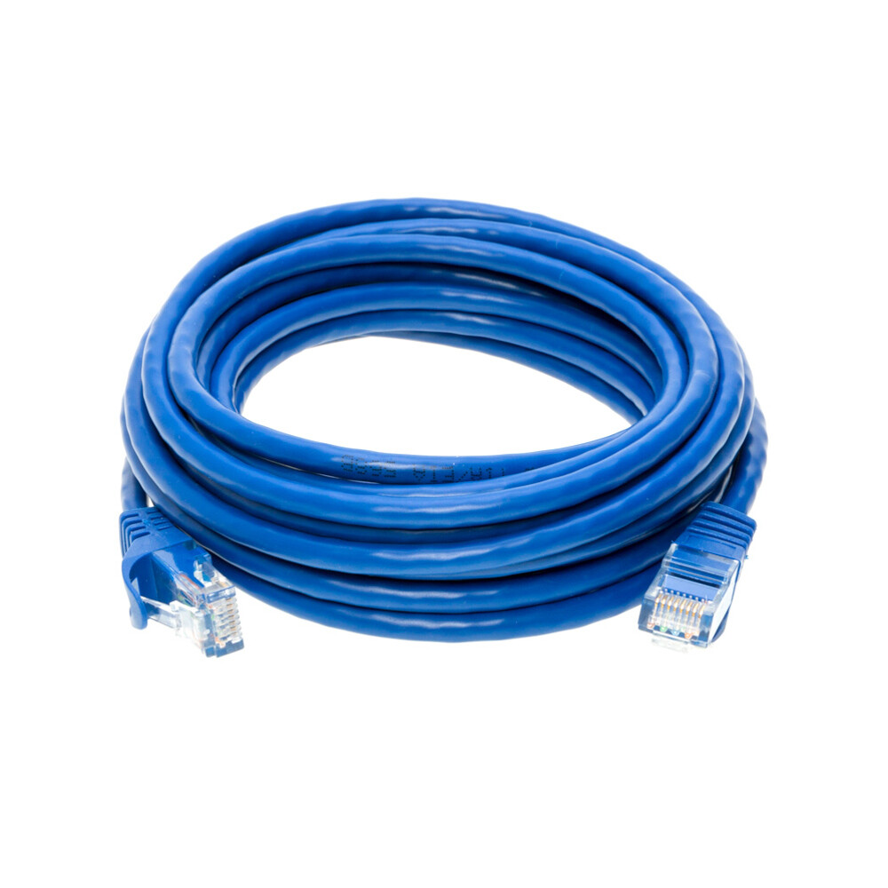 CAT5 Network Patch Cable RJ-45 Ethernet LAN Internet Cable Blue 1.5FT – 20FT LOT