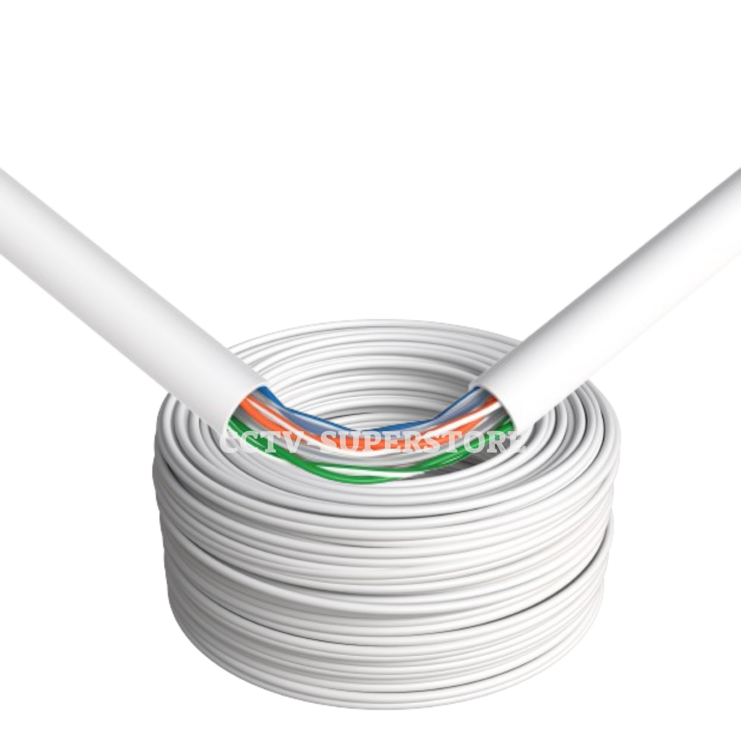 CAT6 1000FT Cable CCA UTP Unshielded Solid 23AWG Ethernet LAN Network RJ45 White