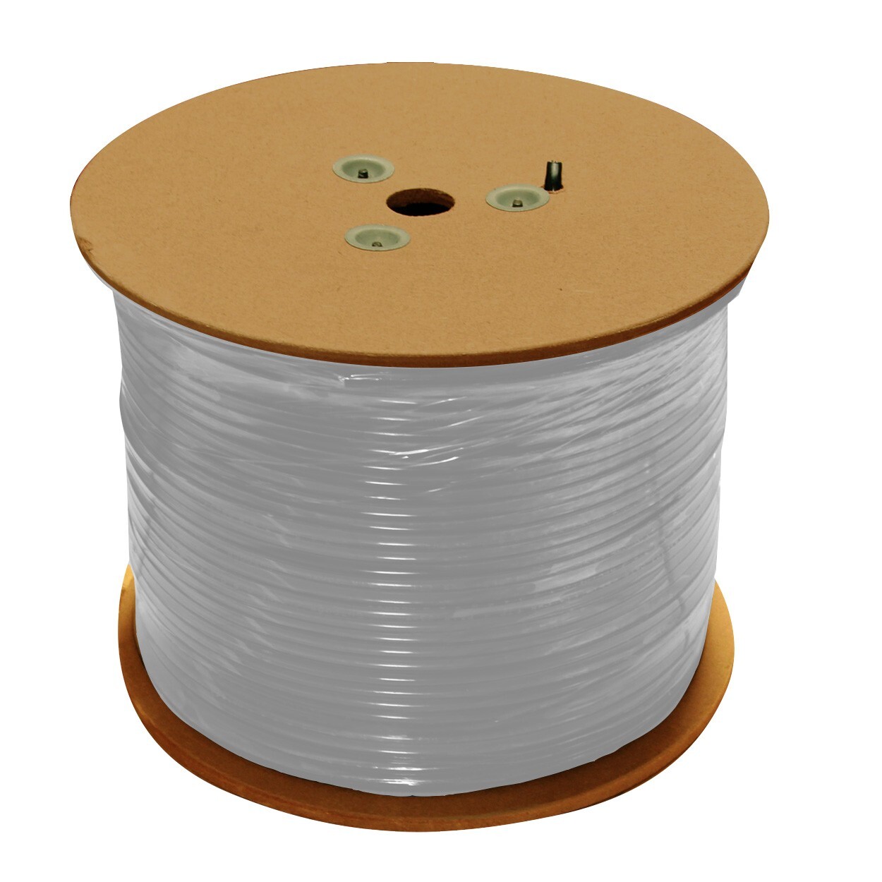 CAT6 1000FT ETHERNET CABLE Solid Bare Copper White 23AWG 4Pair 350MHz ETL Listed