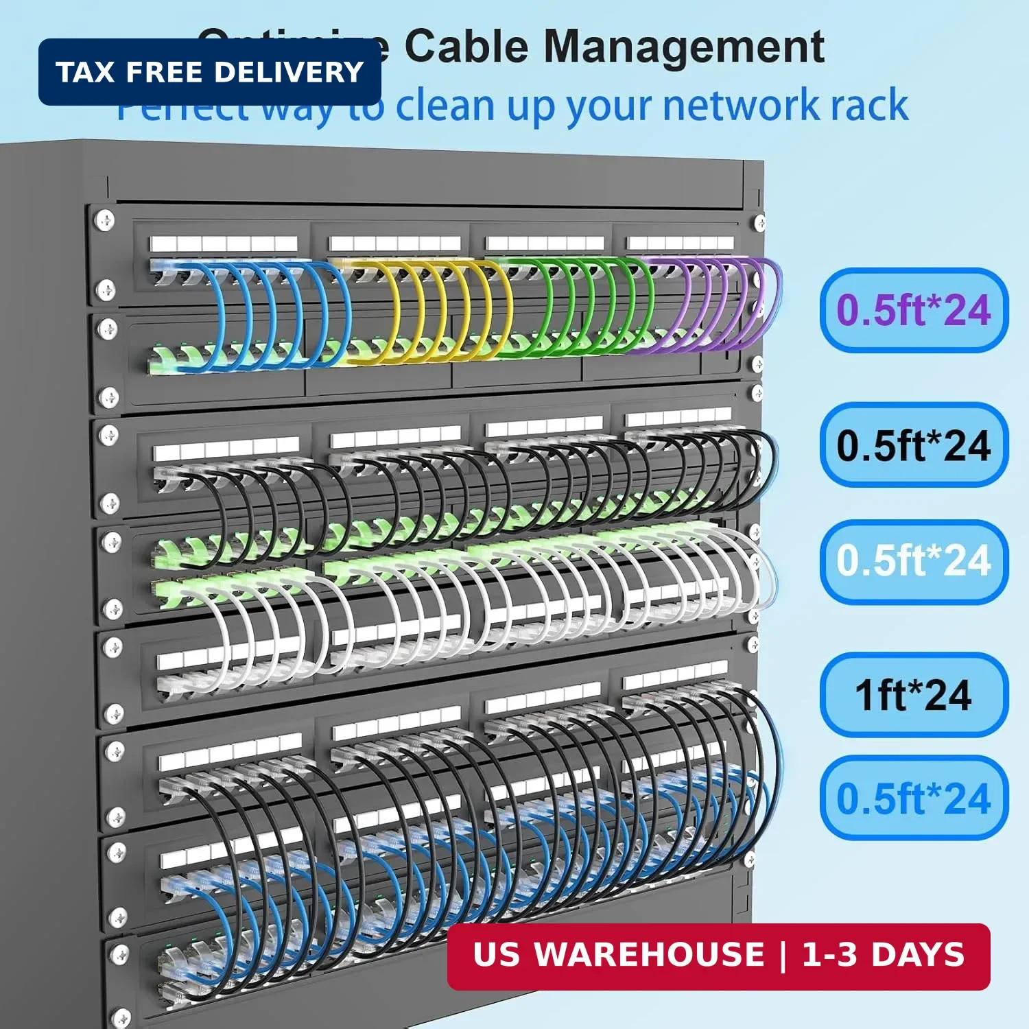 Cat 6 Patch Cables 3 feet (5Pack), Slim Cat6a Ethernet Patch Cable 10Gbps 550Mhz