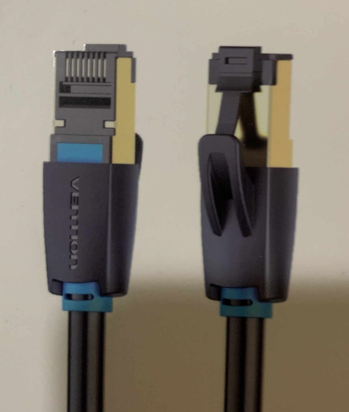 VENTION Cat 8 SSTP PATCH CABLE 0.5M-40Gbps-2000MHz Shielded Solid Copper