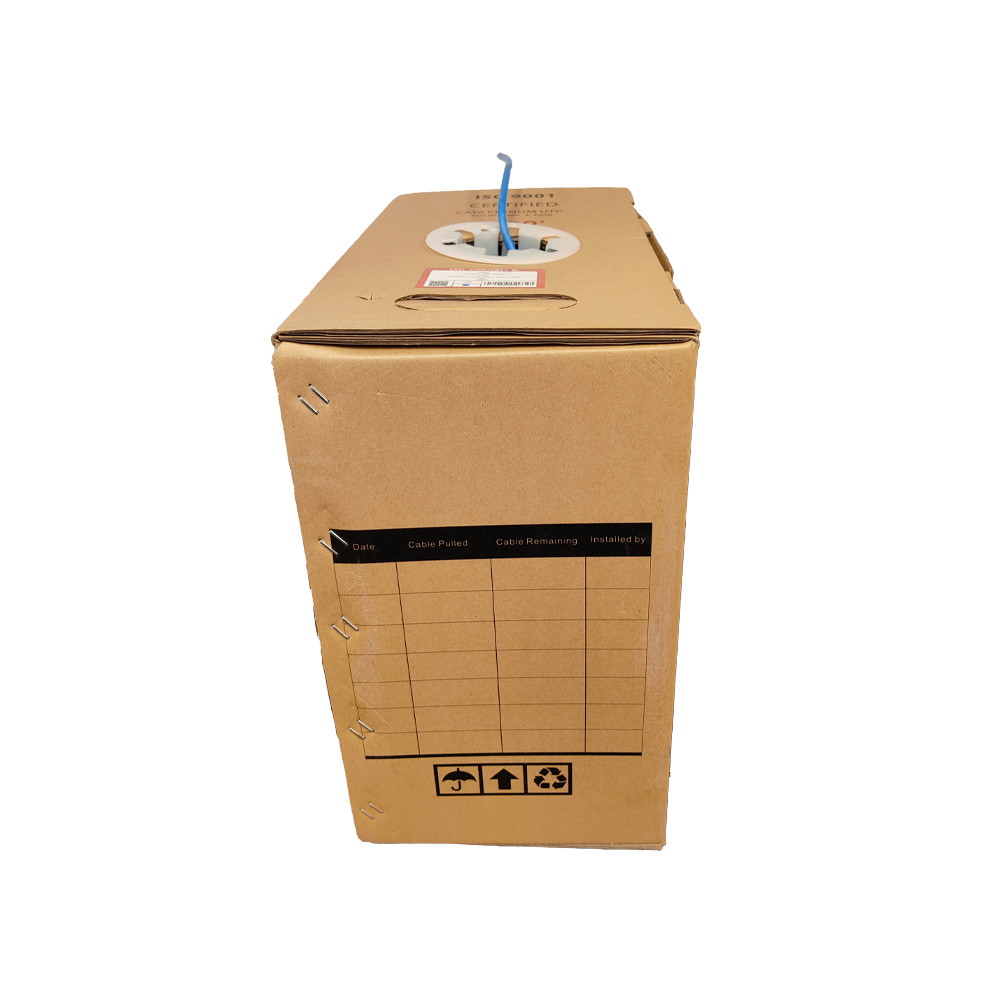 CAT6 Plenum Ethernet Cable 1000FT, 23AWG 550MHz UTP Blue