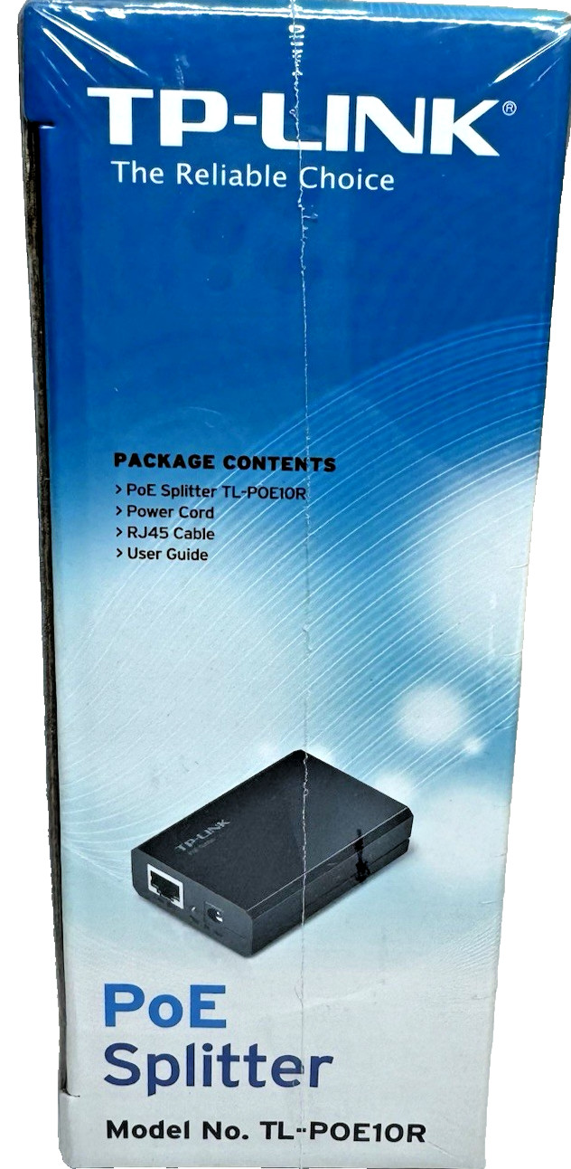 TP-LINK TL-POE10R Gigabit PoE Splitter Adapter – New