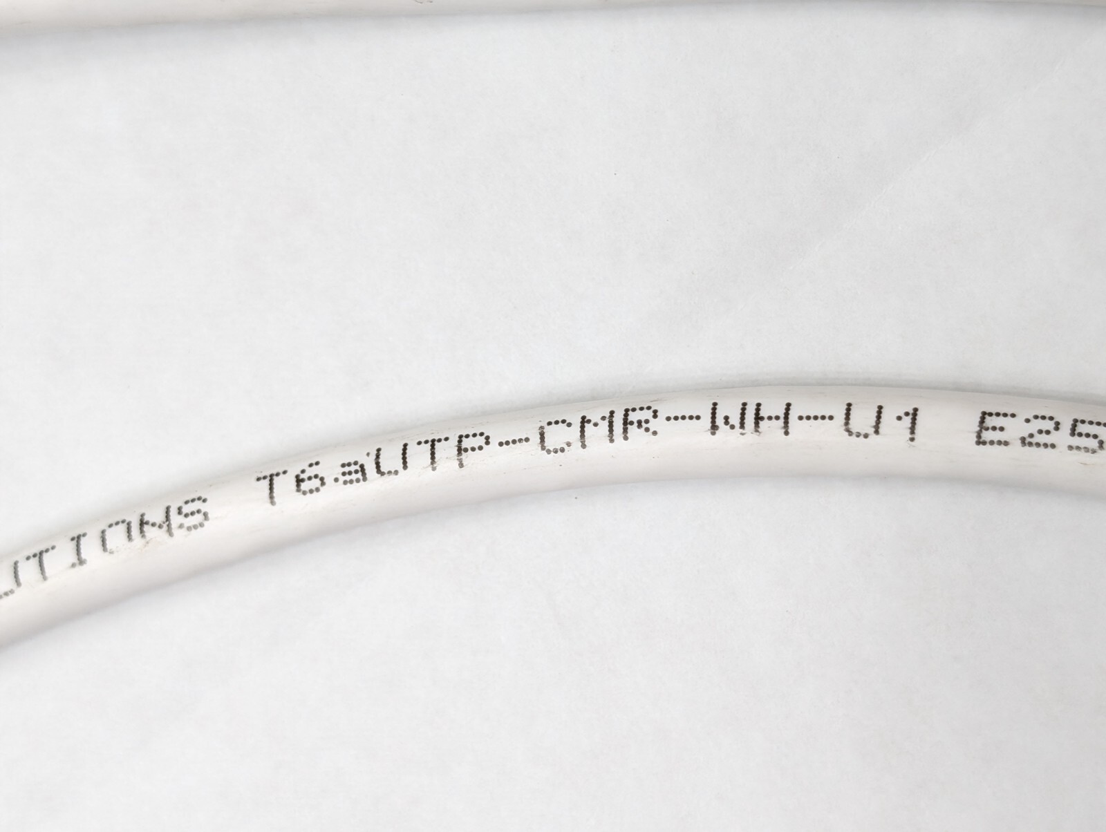 Amphenol Cat 6A UTP 100ft Solid Copper Ethernet Cable 4x 23AWG Pro Quality CMX