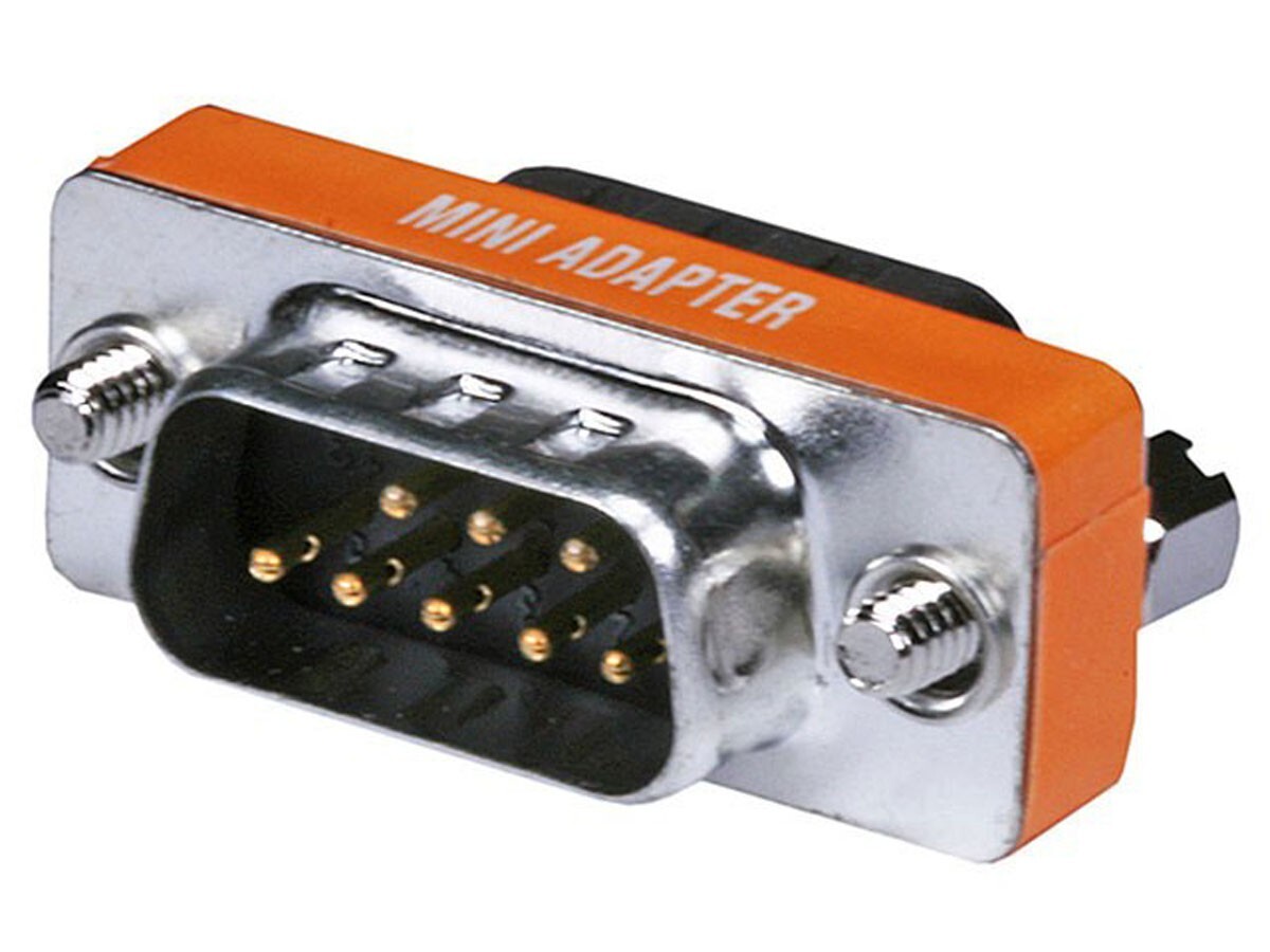 DB9 Male to Male Null Modem Mini Type adapter