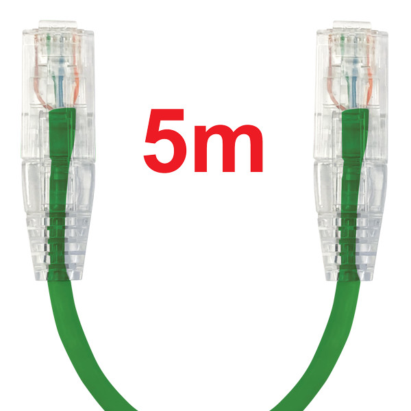 Ultra Thin 4mm CAT6 5 Metre Ethernet Network Lan Cable, Patch Lead-AUST. SELLER