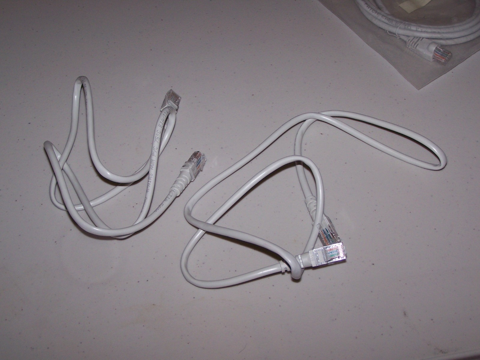 3 Data Cables Cat5E UTP 26AWG 568B Network Patch Cable RJ45 Male