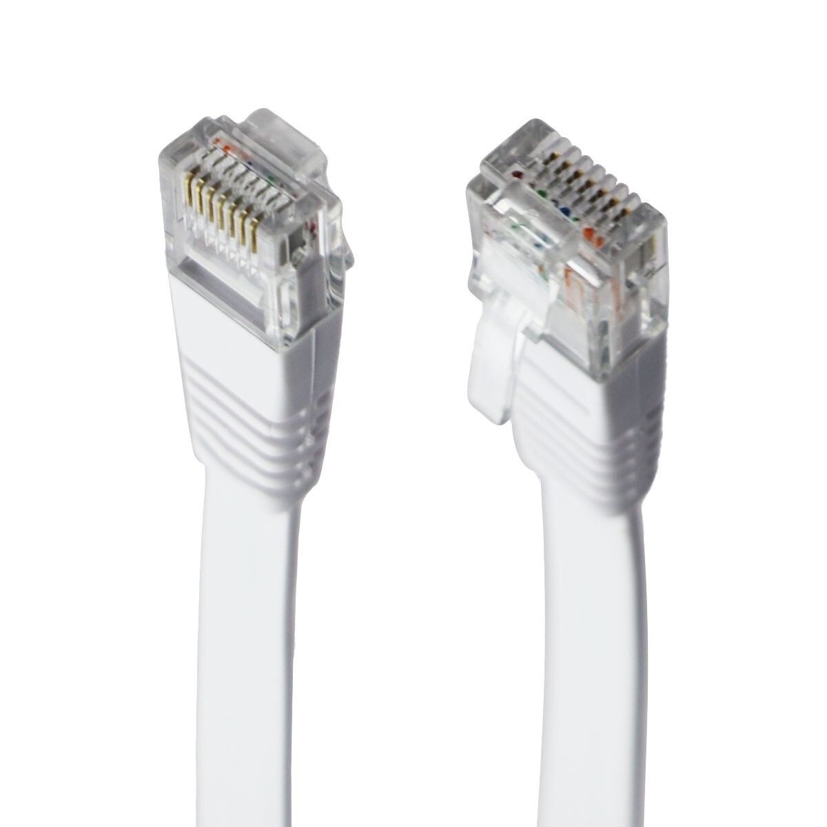 Universal (3-Ft) Flat Ethernet Patch Cable RJ45 to RJ45 – White