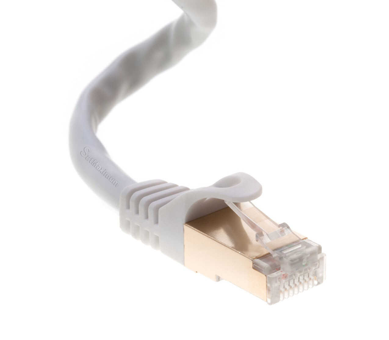 Cat7 S/FTP Ethernet Cable High Speed RJ-45 LAN Patch Cord White 25ft-200ft LOT