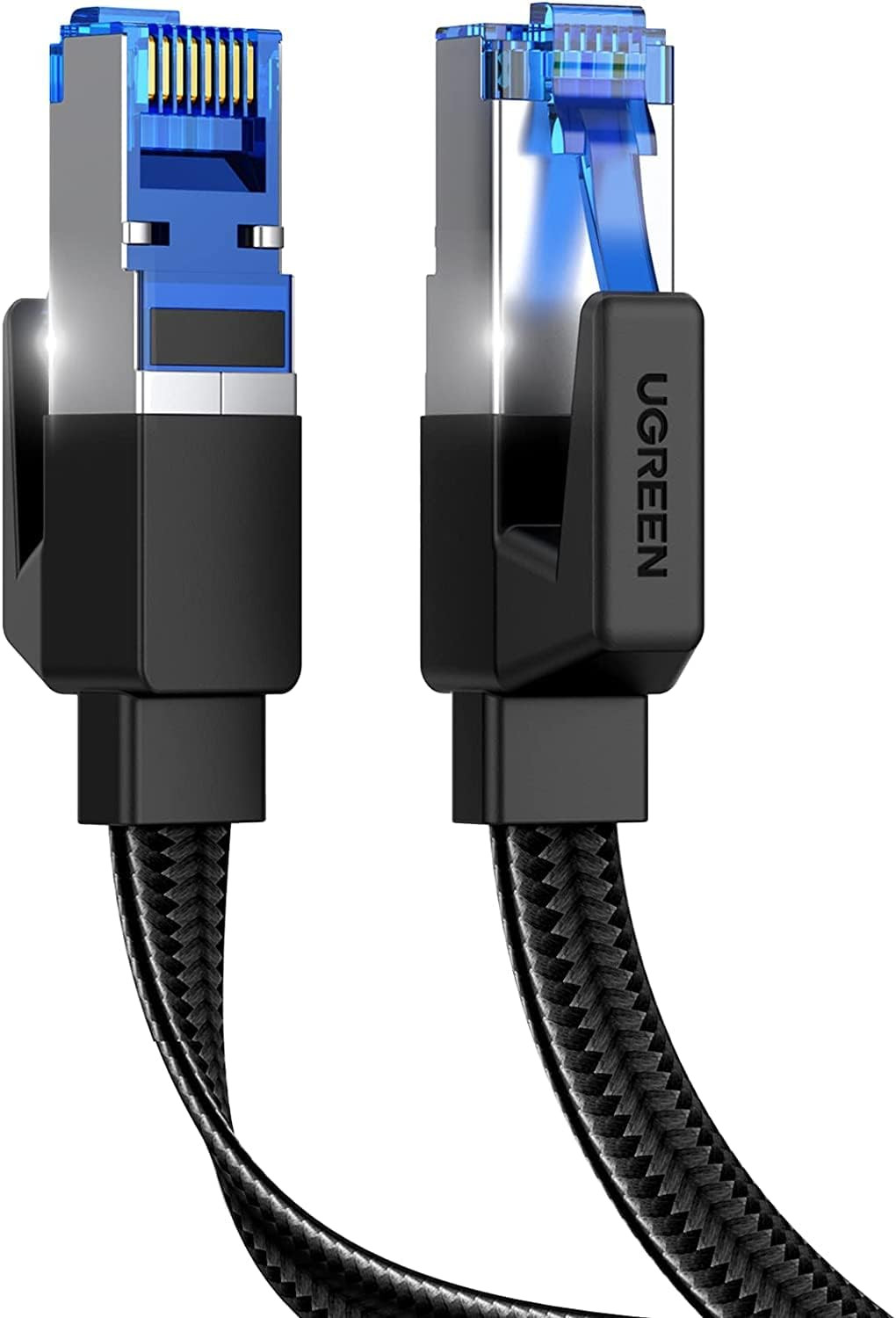 UGREEN Cat 8 Ethernet Cable 10FT, Flat High Speed 40Gbps 2000Mhz Internet Cable
