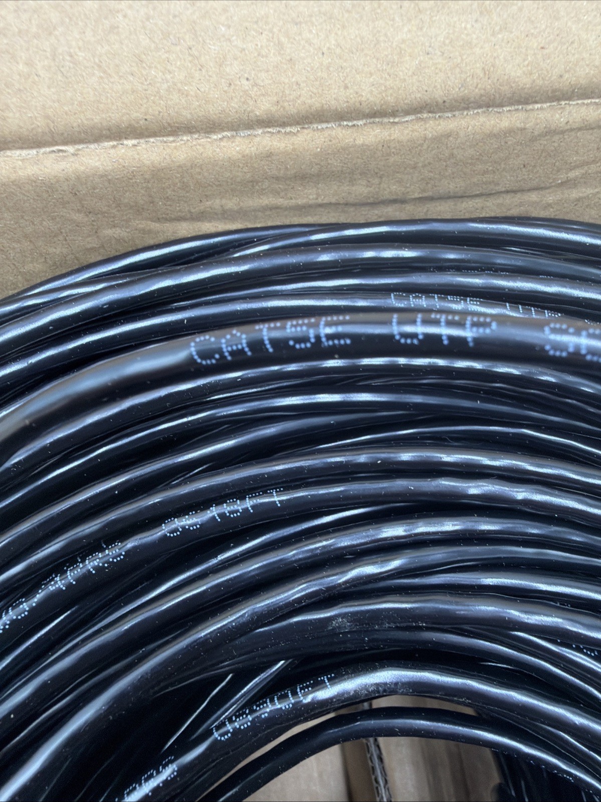 CAT5e Ethernet Cable 1000ft 24AWG Solid CCA UTP Network LAN Wire White Box