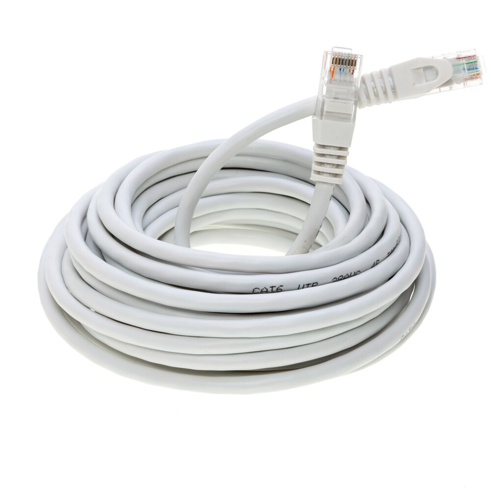 CAT5 White UTP Ethernet Patch Cord RJ-45 LAN Network Wire 1.5FT-20FT Multi Lot