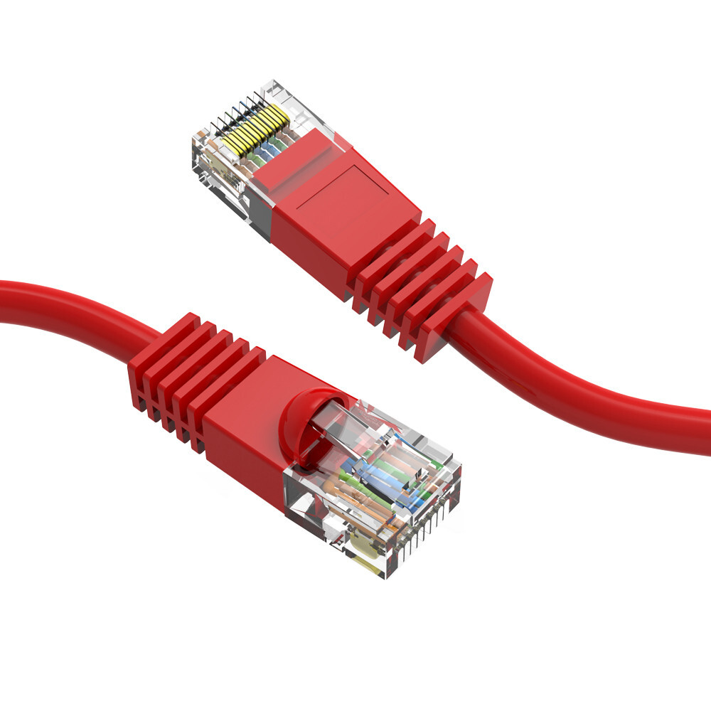 10 Pack 6 INCH Cat6 Gigabit Ethernet Patch Cord 9 Colors 24AWG Pure Copper Cable