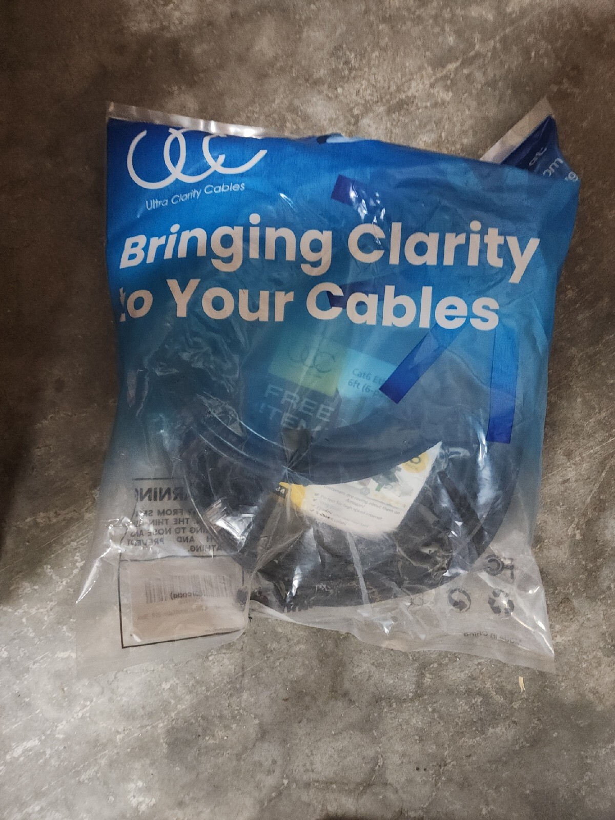 Lot of 2 New Sealed Ultra Clarity Cat6 Ethernet Cable 20 feet – RJ45 CAT 6
