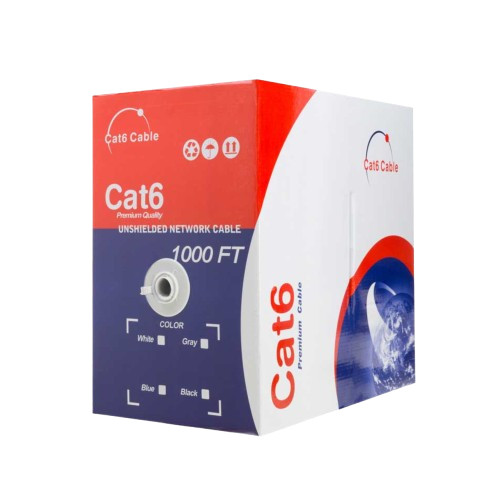 CAT6 Cable 500FT 1000FT UTP Solid Network Ethernet 24 AWG Bulk Wire RJ45 Lan