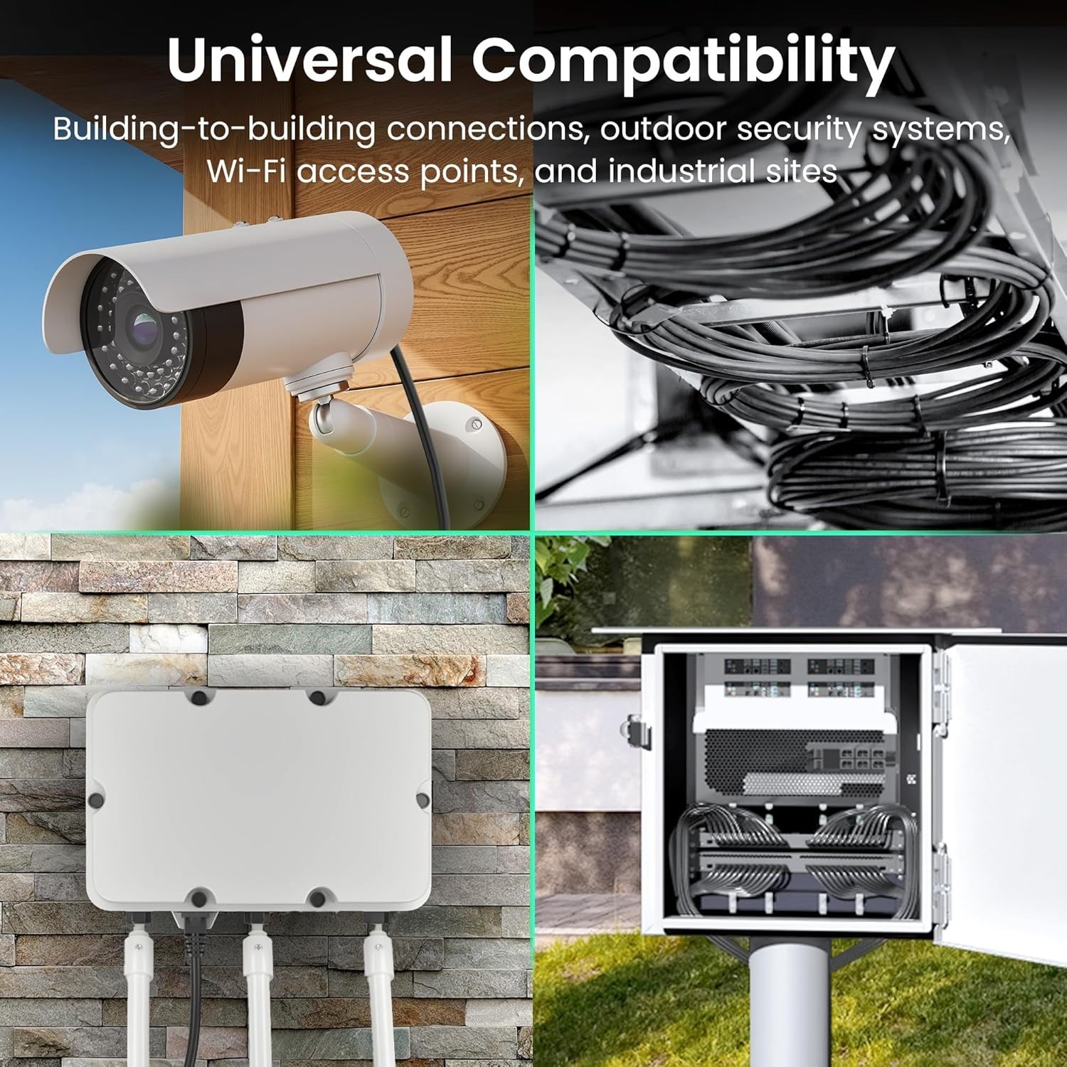 150ft Direct Burial Cat6 Outdoor Ethernet Cable with RJ45 Bubble Boot Connectors