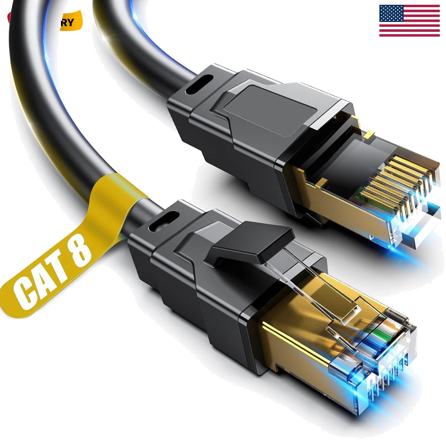 Cat 8 Ethernet Cable, 1.5Ft 3Ft 6Ft 10Ft 15Ft 20Ft 30Ft 40Ft 50Ft 60Ft 100Ft …