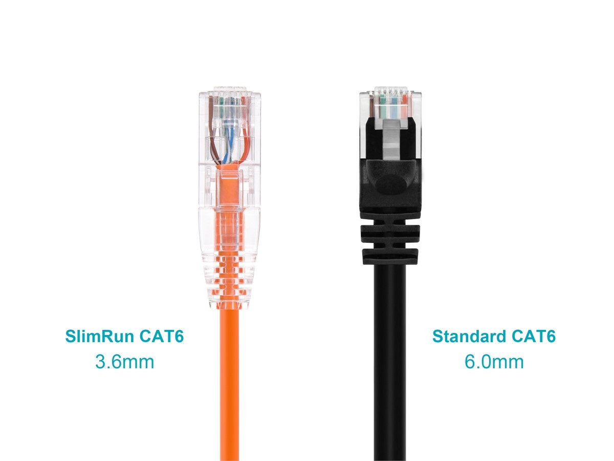 Monoprice Cat6 Ethernet Patch Cable – 10 feet – Orange | Snagless RJ45 Stranded