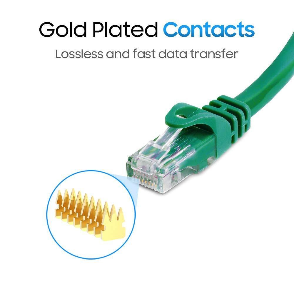 CAT 6 Ethernet Cable Lan Network CAT6 Internet Modem Green RJ45 Patch Cord LOT