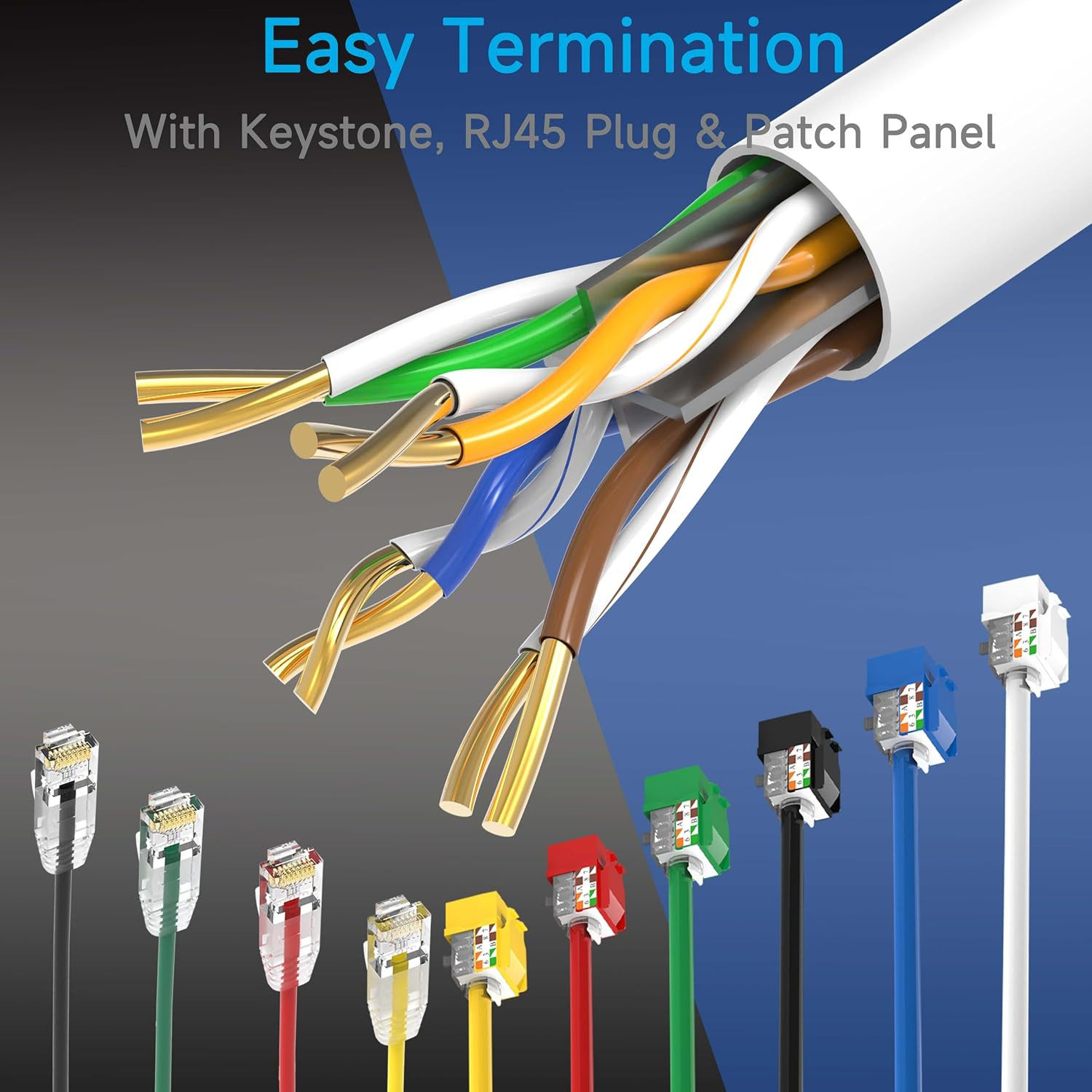 Cat6 Ethernet Cable 1000FT Channel Test Pass, Cat6 1000Ft Ethernet Cable 23AWG S