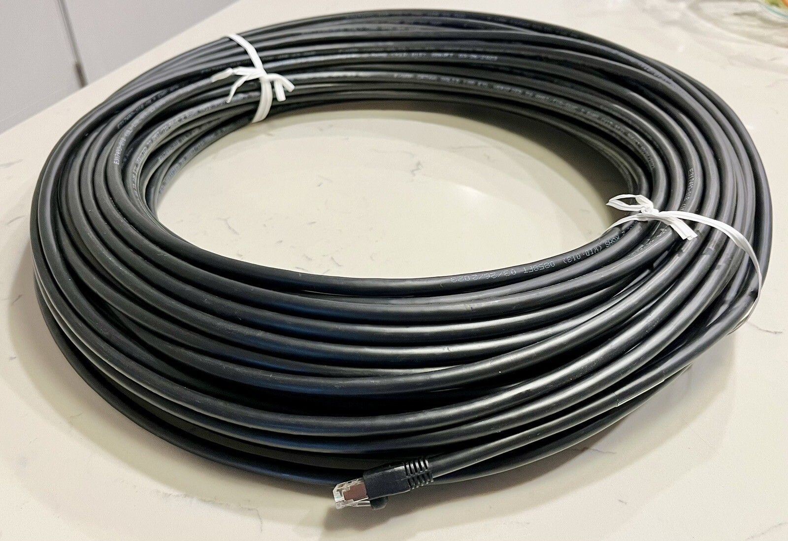 200 Ft CAT6A Foiled F/UTP Ethernet Cable 23 AWG Solid – Shielded Connectors