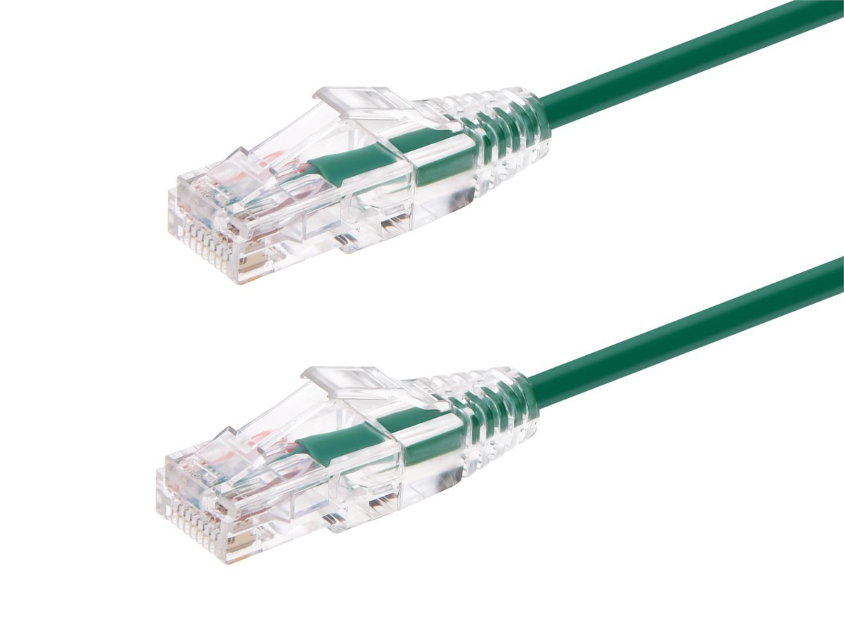 Monoprice Cat6 Ethernet Patch Cable – 20 feet – Green | Snagless RJ45 Stranded