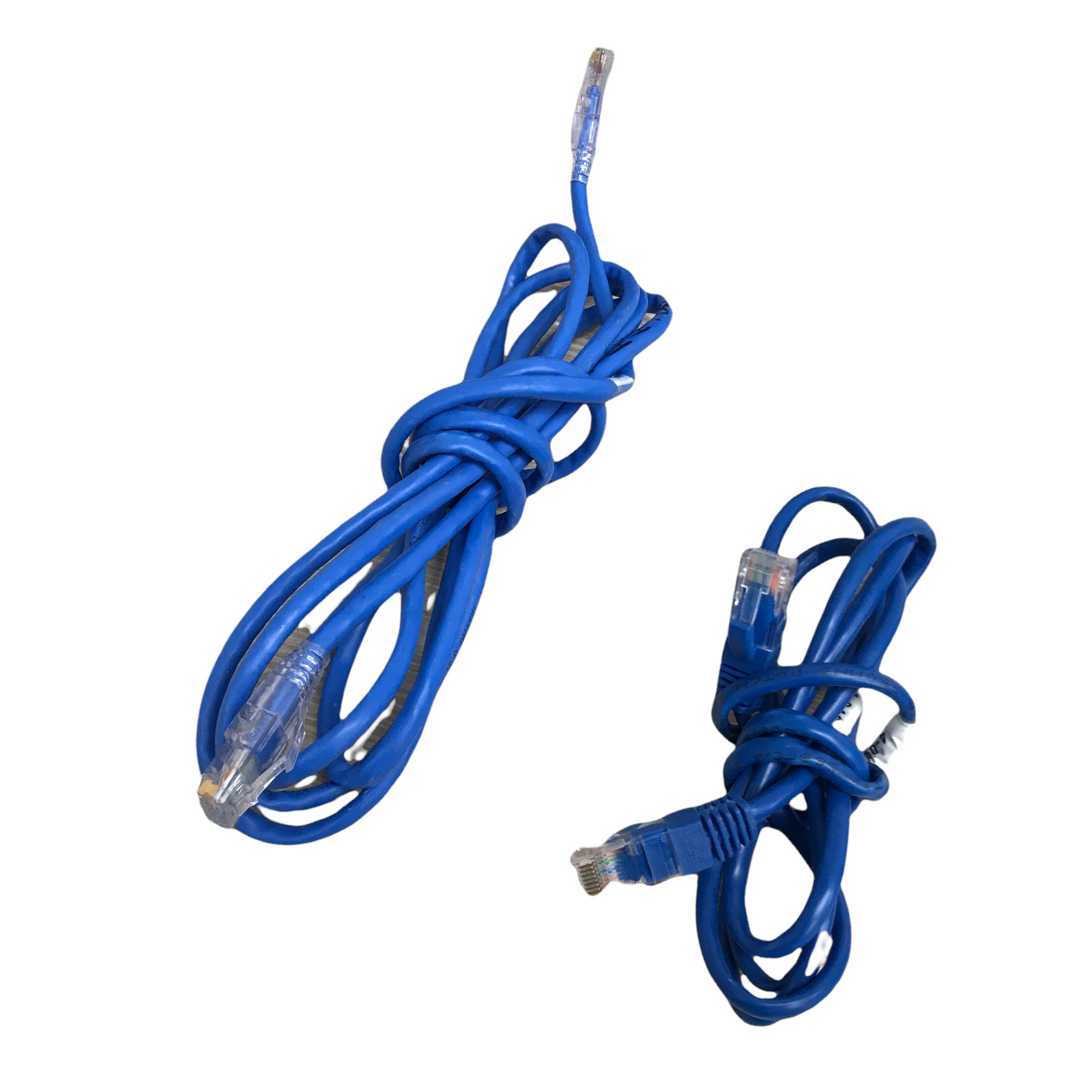 50x 3′, 6′, 10′, Mixed CAT5e Cat6 Blue Ethernet Network Patch Cables (Lot)
