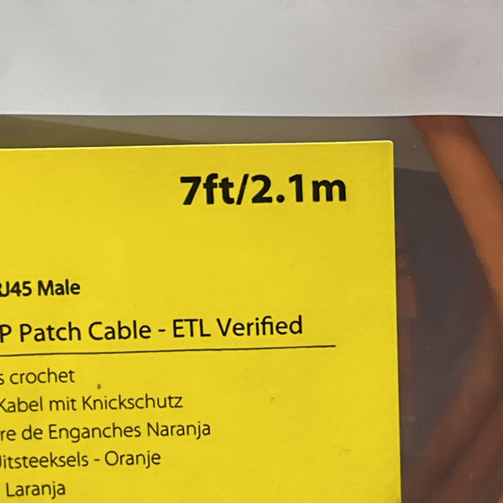 13pk StarTech N6PATCH7OR Cat6 Patch Cable Snagless RJ45 7ft Orange | USA Seller