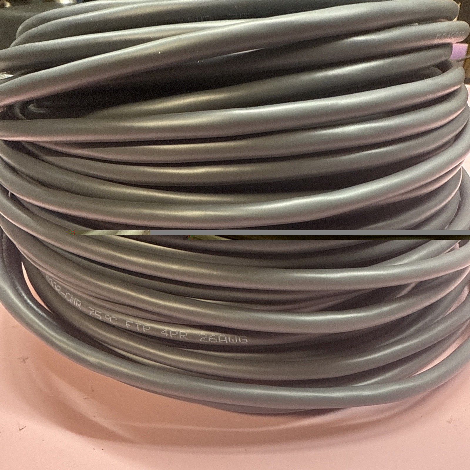 outdoor cmr ethernet cable 26 awg unknown length see pics