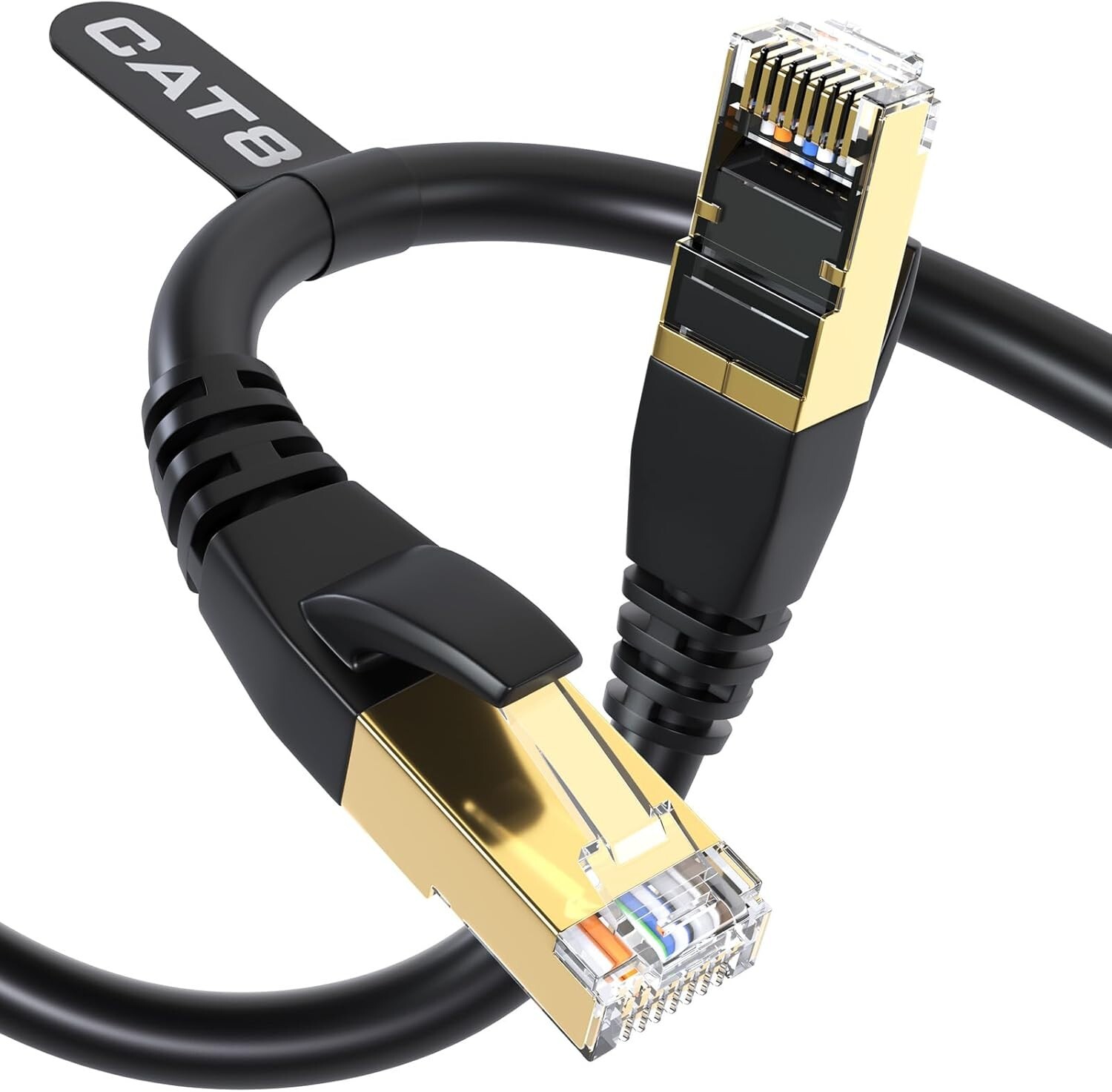 Cat8 Ethernet Cable, Outdoor &Indoor, 150FT Heavy Duty High Speed 26AWG Cat8 …