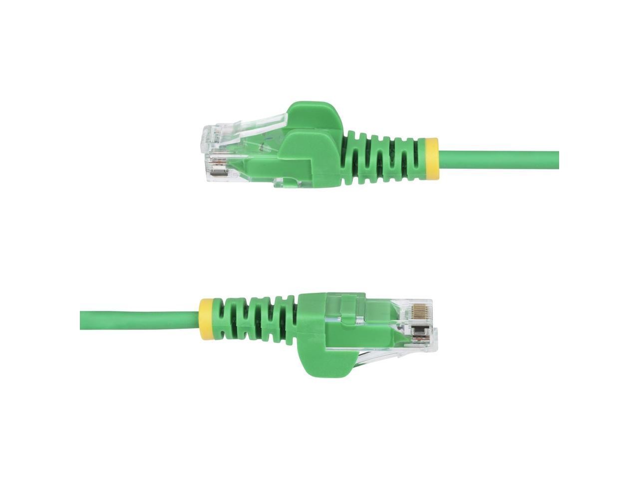 StarTech 6ft Green Slim CAT6 Ethernet Cable, Snagless, 100W PoE, UTP, LSZH,