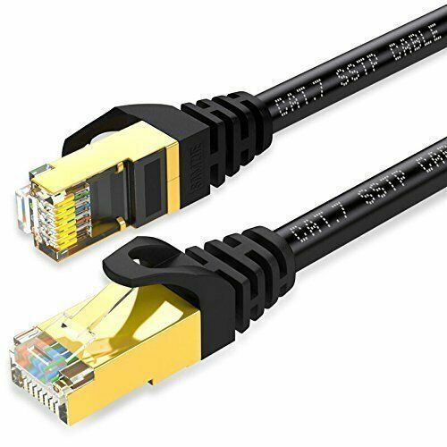 Ethernet Cable CAT7 CAT 7 6FT 10FT 20FT 50FT 100FT 200FT LAN RJ45 lot Network