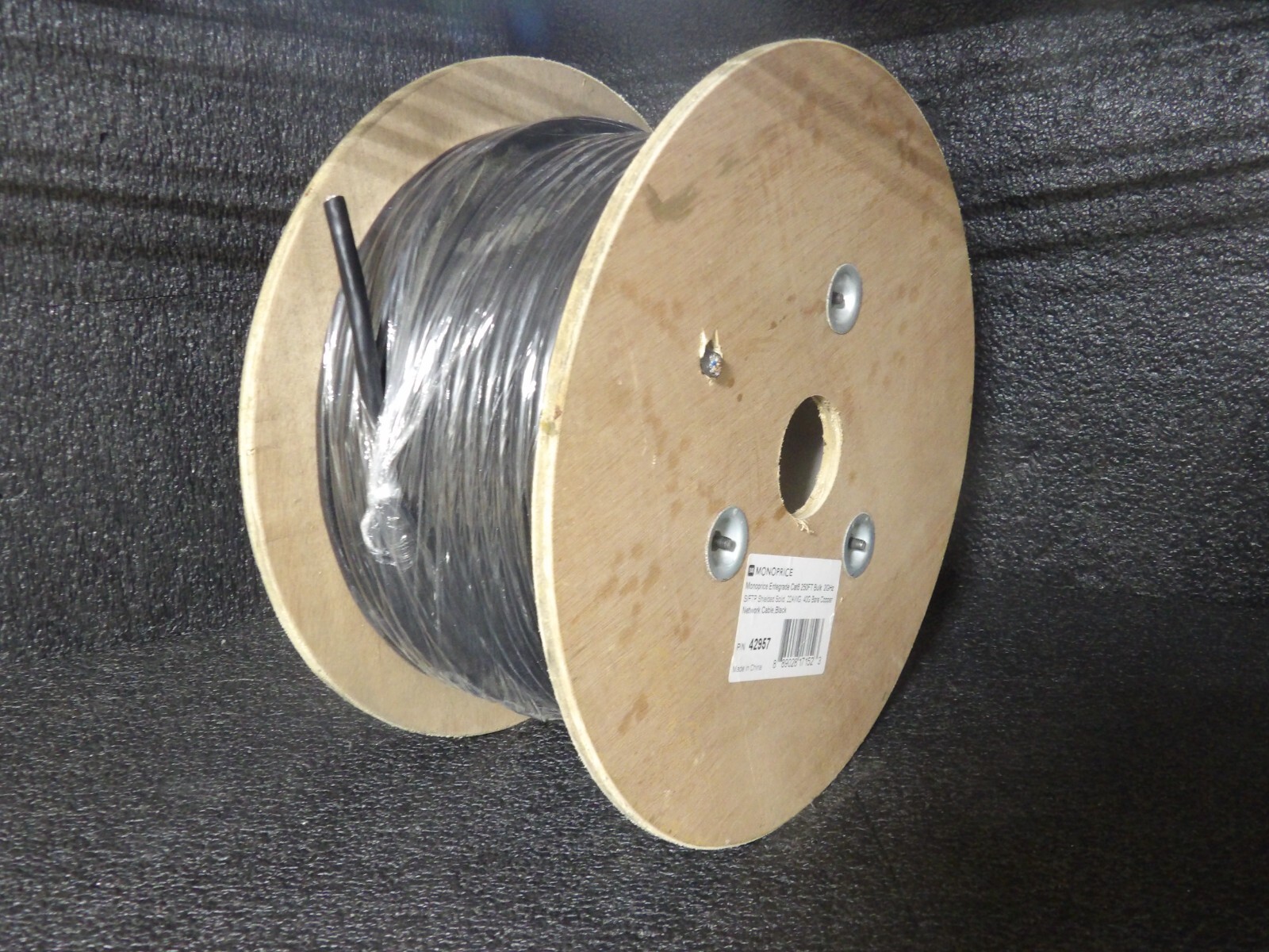 Monoprice Entegrade 42957, Cat8 250FT Bulk, 22AWG, 40G, Copper Network Cable(G)